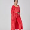 Cozy Pajama Set, 3 Piece Lounge Set, Cute Loungewear, Warm Suit Sets, Matching Set, Lounge Set, 3 Piece Pant Sets, Women Winter Dress - Image 2