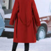 Lapel Double-breasted Trench Coat With Belt Winter Fashion Solid Color Long Jacket Outwear Women Clothing - Image 10
