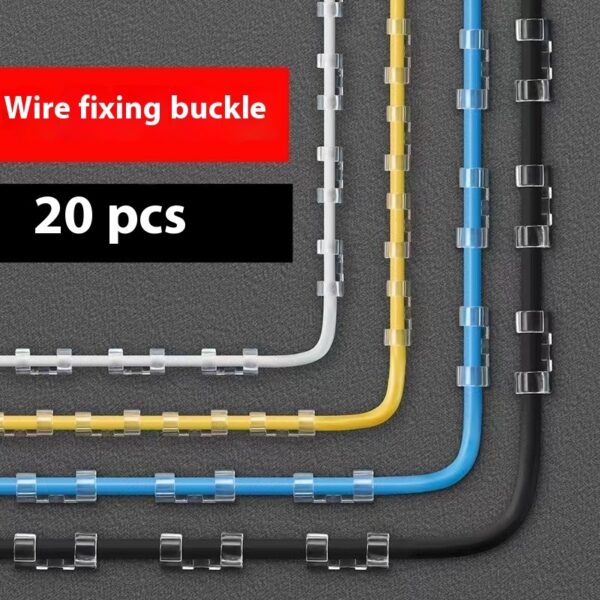 Wire Holder Routing Artifact Punch-free Self-adhesive Seamless Snap Clip - Image 2